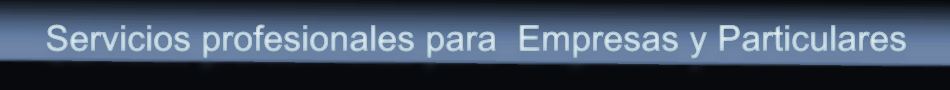 Servicios profesionales para particulares y empresas